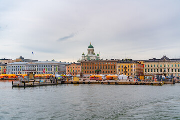 South Harbour, the main harbour for passengers and cargos in Helsinki, Finland