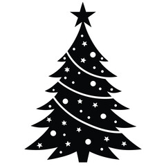 Obraz premium decorated christmas tree