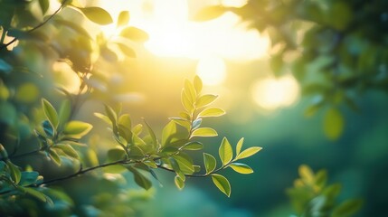 Obraz premium peaceful serene nature scene with soft lighting on blurred background