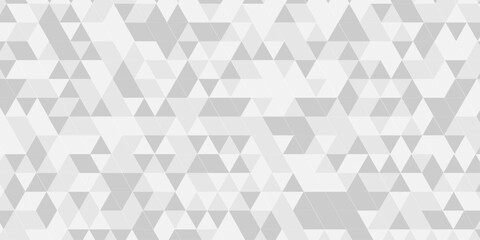Fototapeta premium Geometric seamless white, gray cube square low polygon texture wallpaper. abstract surface creative diamond pattern corporate. abstract polygon Mosaic triangle overlap texture background. 
