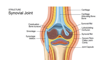 Synovial Joint Diagram Illustration