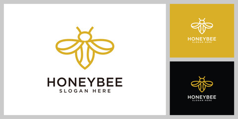 honey Bee animals logo vector