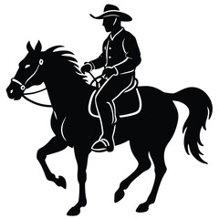 vintage cowboy illustration