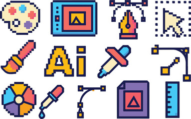 illustrator icon set. eps 10 illustration