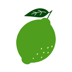ライムの手描きイラスト / Hand-drawn Lime Illustration