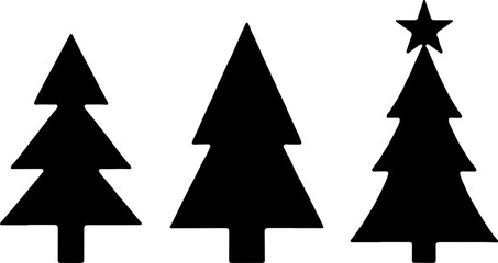 Obraz premium : Pine Tree Trio vector bundle