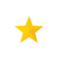 Fototapeta premium Golden Star Icon - Simple Vector Illustration