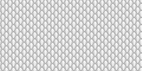 	
Abstract overlapping vector black and gray gradient Pattern grid metal lines fabric square background. seamless fabric geomatics overlapping create retro line pattern design.