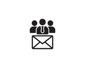 Mailing List icon vector design illustration