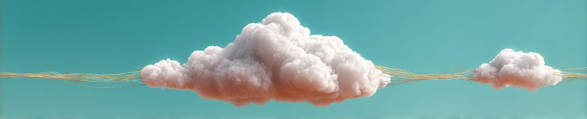 Professional Modern Cloud Computing Service Disruption Icon Connected to Devices for Secure Digital Transformation and IT Solutions Marketing Content