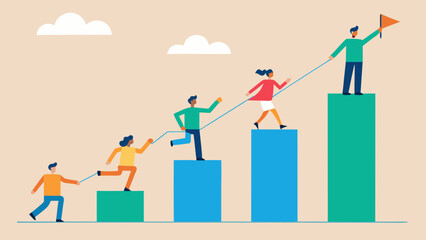 Climbing Therapy Progress Illustration