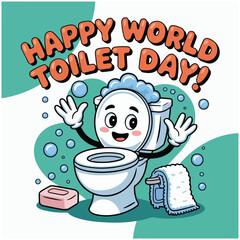 World Toilet Day cartoon image photo 11.eps