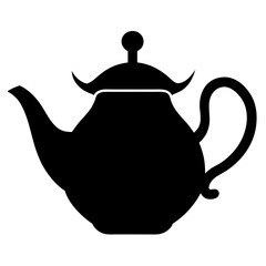 Black Silhouette Teapot