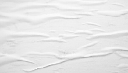 Fototapeta premium white crumpled and creased glued wrinkled paper poster texture background