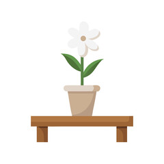 Naklejka premium flower in a pot