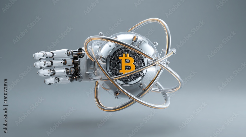 Poster advanced robotic arm with precision mechanics representing the future of automation and intelligent 