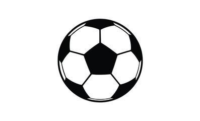 "Classic Soccer Ball Icon – Minimal Black & White Design"