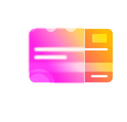 Abstract Gradient Credit Card App Interface Design Concept