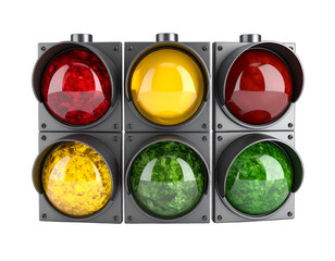 3D Traffic Light Illustration
