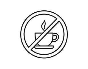 No Coffee Illustration