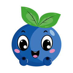 Blue berry mascot cartoon character 