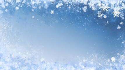 Fototapeta premium Merry Christmas Snowy Background – Generative AI