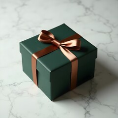 Stylish Green Gift Box Aesthetic