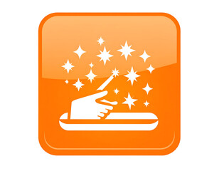 Orange Magic Wand Illustration