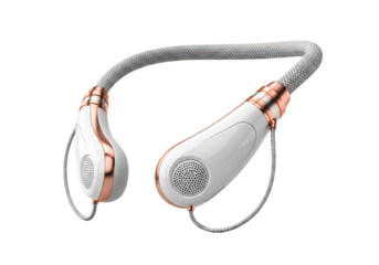 Modern wearable neck fan with sleek design
