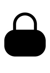 Locked icon, secure symbol. 
Closed lock, protected access. 
