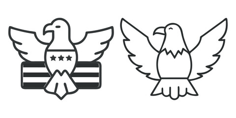 Eagle icon. Eagle. Animal. Animal icon. Black icon. Silhouette icon. Black