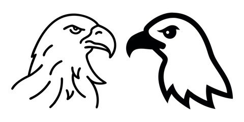 Obraz premium Eagle icon. Eagle. Animal. Animal icon. Black icon. Silhouette icon. Black