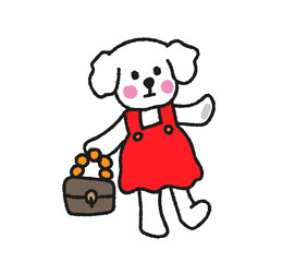 귀여운 강아지 캐릭터 드로잉(데이트)