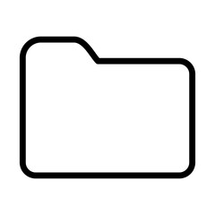 Empty File Folder Document Icon Blank Storage Data Management Digital Archive Organizing Information Clean Minimalist Design Business Office Use