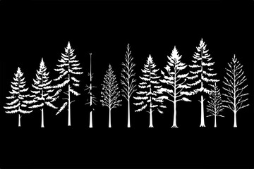 Fototapeta premium mountain man hiking, silhouette, vector bundle