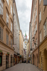 Narrow Pedestrian Street in Salzburg