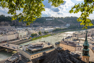 View from Above of the Salzburg Embankment