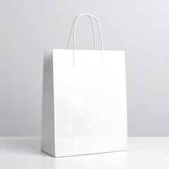 Blank white paper shopping bag (1)
