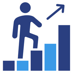 Career Growth  Icon Element For Design