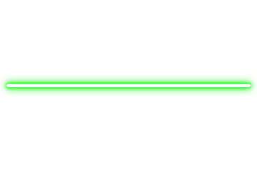 Bright green neon horizontal bar
