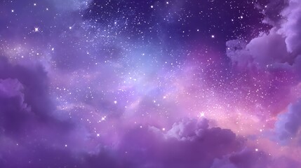 Purple and Pink Galaxy Background &ndash; Generative AI