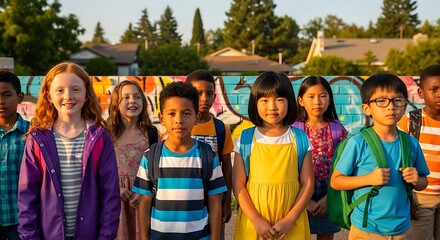 Back to School of Mother and pupil and kids holding hands going to school, Back To School - Books And Pencils With Rocket Sketch, pupils running through school corridor, little schoolboy with curly