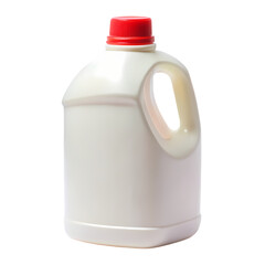 White Plastic Jug with Red Cap Packaging Design Element