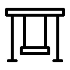 vector illustration of a swing kids toy