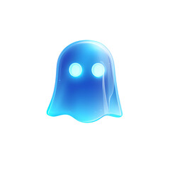 Fototapeta premium Glowing spectral figure on dark background evokes eerie atmosphere and ethereal presence