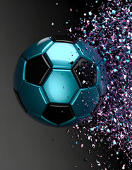 Naklejka premium football banner poster match background design 