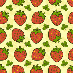 Strawberry seamless pattern
