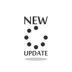 New update icon with shadow