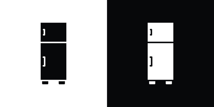 Fridge icon vector illustration glyph style designs for web.