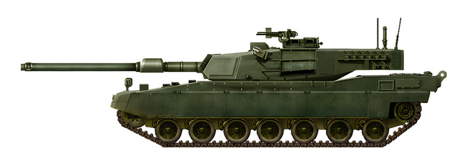 K2E1 MBT (Concept of a new MBT, with a 120mm gun and a turret with an automatic loader) © Tikros